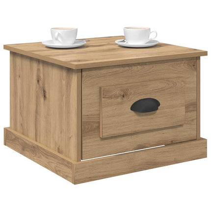 Kaffeebord med låda Artisan Ek 50 x 50 x 35 cm Konstruerat trä