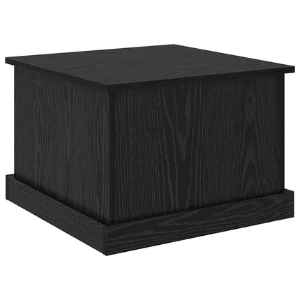 Kaffeebord med låda Svart Ek 50 x 50 x 35 cm Konstruerat trä