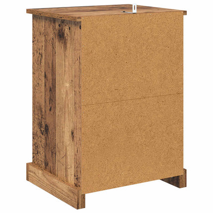 Nattduksbord Gammalt trä 36 x 43 x 60 cm Konstruerat trä