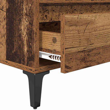 TV-skåp med låda Gammalt trä 100 x 34,5 x 44,5 cm
