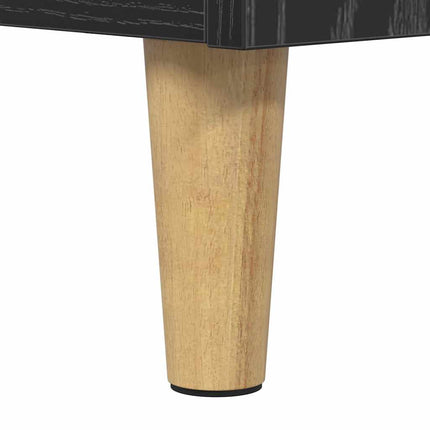 Skivskåp Svart Ek 121 x 38 x 48 cm Konstruerat trä
