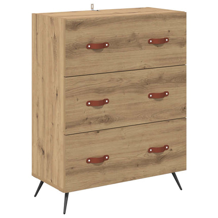Kommode med låda Artisan Ek 69,5 x 34 x 90 cm Konstruerat trä