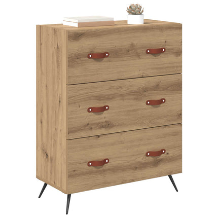 Kommode med låda Artisan Ek 69,5 x 34 x 90 cm Konstruerat trä