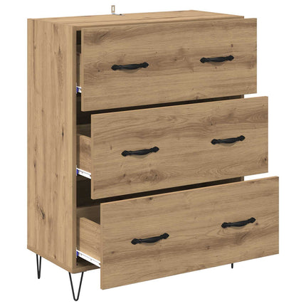 Sideboard Artisan Ek 69,5 x 34 x 90 cm Konstruerat trä och järn