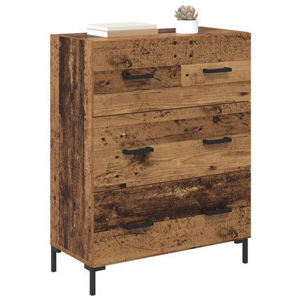 Sideboard med låda Gammalt trä 69,5 x 34 x 90 cm