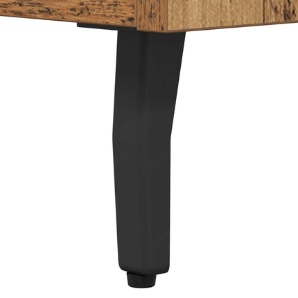 Sideboard med låda Gammalt trä 69,5 x 34 x 90 cm
