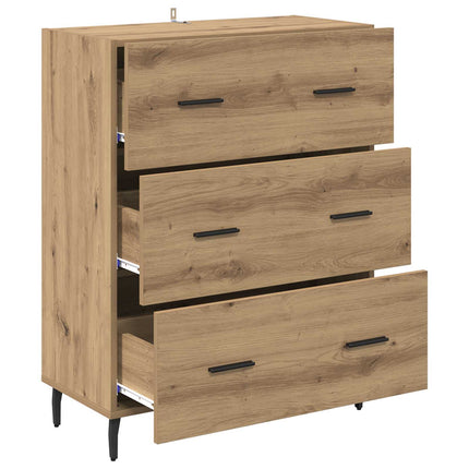 Sideboard Artisan Ek 69,5 x 34 x 90 cm Konstruerat trä och järn