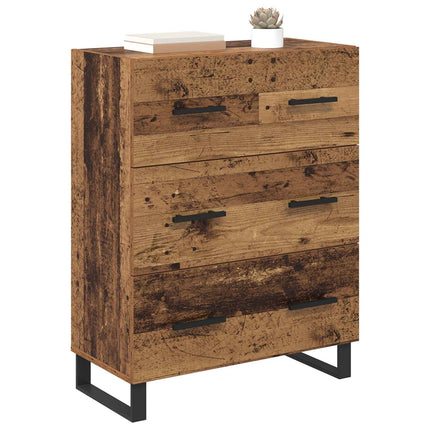 Sideboard med låda Gammalt trä 69,5 x 34 x 90 cm