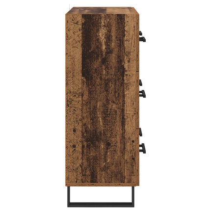 Sideboard med låda Gammalt trä 69,5 x 34 x 90 cm