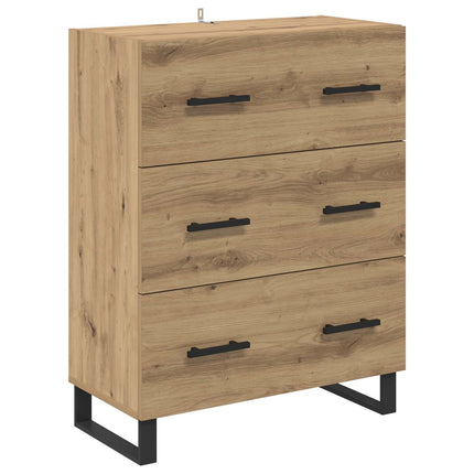 Sideboard Artisan Ek 69,5 x 34 x 90 cm Konstruerat trä och järn