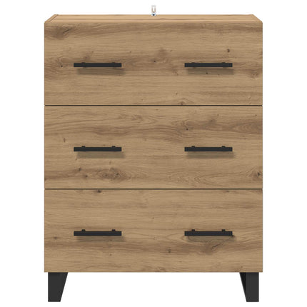 Sideboard Artisan Ek 69,5 x 34 x 90 cm Konstruerat trä och järn