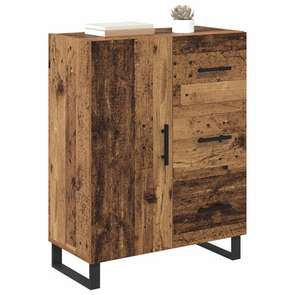 Sideboard med låda Gammalt trä 69,5 x 34 x 90 cm