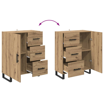 Sideboard Artisan Ek 69,5 x 34 x 90 cm Konstruerat trä och järn