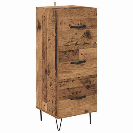 Sideboard Gammalt trä 34 x 34.5 x 90 cm Konstruerat trä