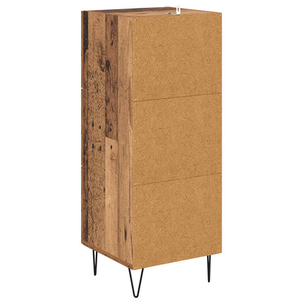 Sideboard Gammalt trä 34 x 34.5 x 90 cm Konstruerat trä
