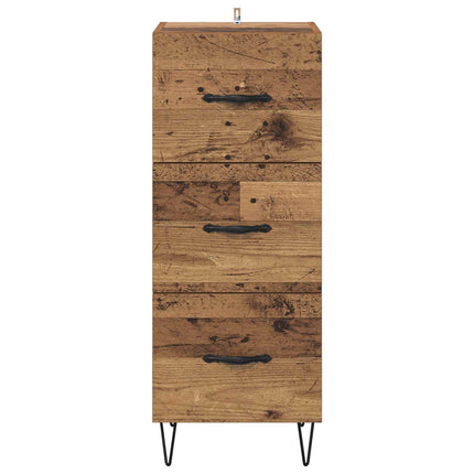 Sideboard Gammalt trä 34 x 34.5 x 90 cm Konstruerat trä