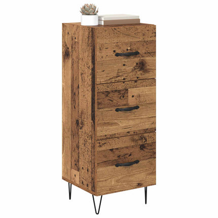 Sideboard Gammalt trä 34 x 34.5 x 90 cm Konstruerat trä