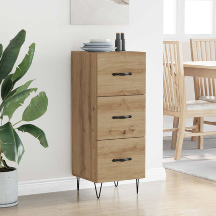 Sideboard med låda artisan ek 34 x 34.5 x 90 cm Konstruerat trä