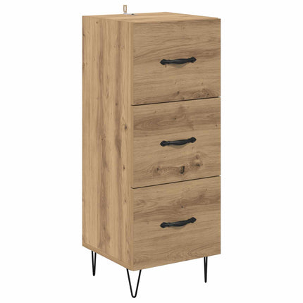 Sideboard med låda artisan ek 34 x 34.5 x 90 cm Konstruerat trä