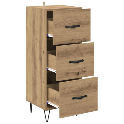Sideboard med låda artisan ek 34 x 34.5 x 90 cm Konstruerat trä