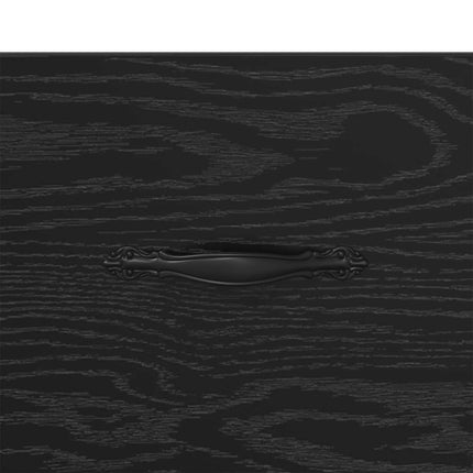 Sideboard Svart ek 34 x 34.5 x 90 cm Konstruerat trä