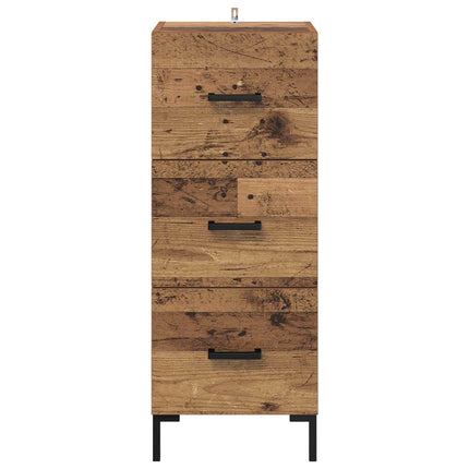 Sideboard Gammalt trä 34,5 x 34 x 90 cm Konstruerat trä
