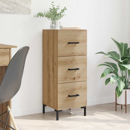 Sideboard med låda Artisan Ek 34,5 x 34 x 90 cm Konstruerat trä