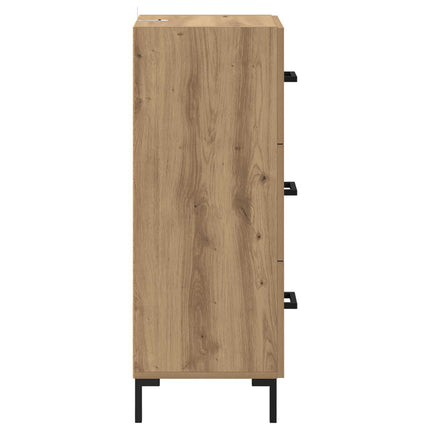 Sideboard med låda Artisan Ek 34,5 x 34 x 90 cm Konstruerat trä