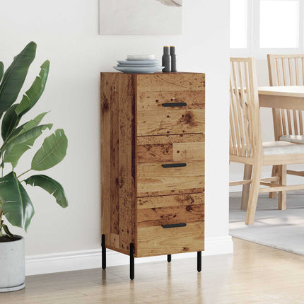 Sideboard Gammalt trä 34 x 34,5 x 90 cm Konstruerat trä