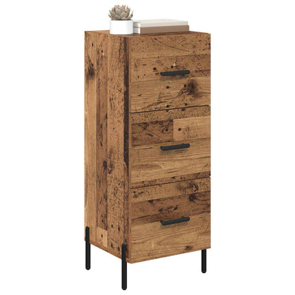 Sideboard Gammalt trä 34 x 34,5 x 90 cm Konstruerat trä