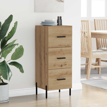 Sideboard med låda artisan ek 34 x 34,5 x 90 cm Konstruerat trä