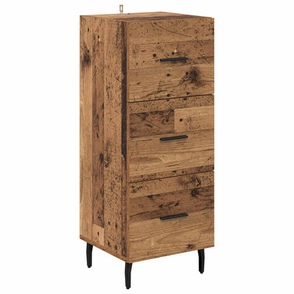 Sideboard Gammalt trä 34 x 34,5 x 90 cm Konstruerat trä