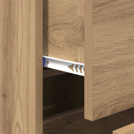 Sideboard med låda artisan ek 34 x 34,5 x 90 cm Konstruerat trä