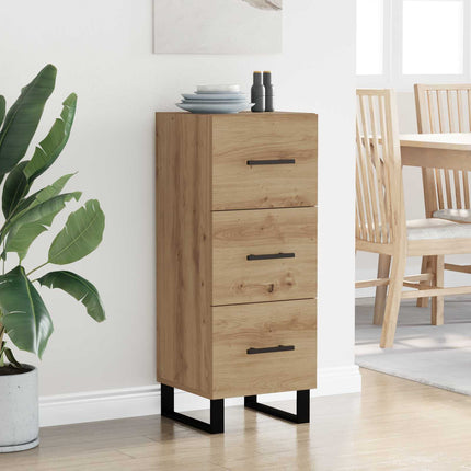 Sideboard Artisan Ek 34,5 x 34 x 90 cm Konstruerat trä och järn