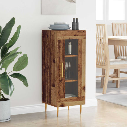 Sideboard Gammalt trä 34 x 34,5 x 90 cm Konstruerat trä
