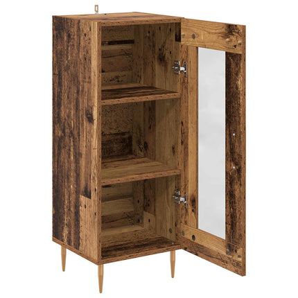 Sideboard Gammalt trä 34 x 34,5 x 90 cm Konstruerat trä