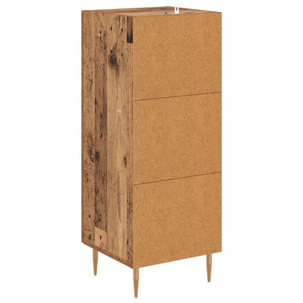 Sideboard Gammalt trä 34 x 34,5 x 90 cm Konstruerat trä