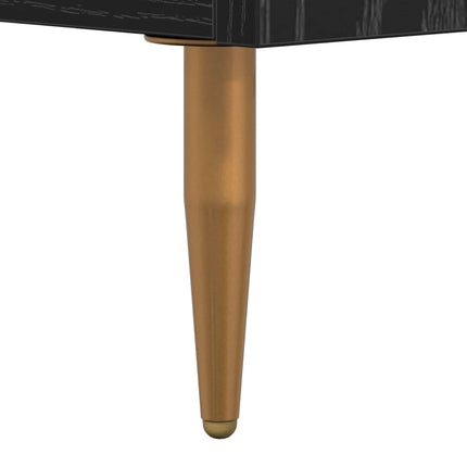 Sideboard Svart ek 34 x 34,5 x 90 cm Konstruerat trä