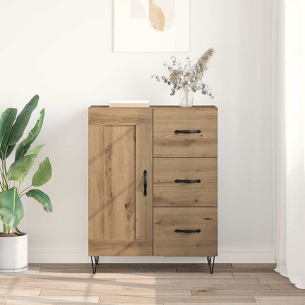 Sideboard med låda Artisan Ek 69,5 x 34 x 90 cm Konstruerat trä