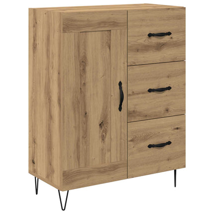 Sideboard med låda Artisan Ek 69,5 x 34 x 90 cm Konstruerat trä