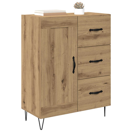 Sideboard med låda Artisan Ek 69,5 x 34 x 90 cm Konstruerat trä