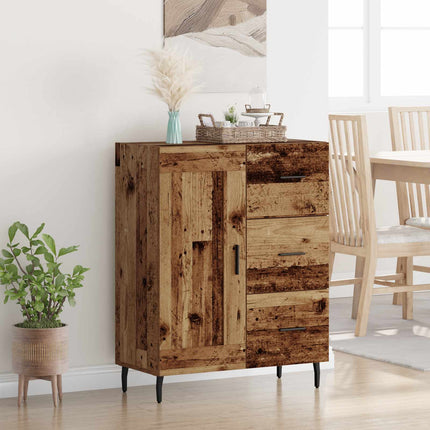 Sideboard med låda Gammalt trä 69,5 x 34 x 90 cm