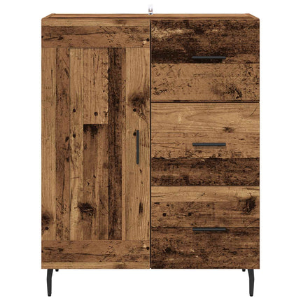 Sideboard med låda Gammalt trä 69,5 x 34 x 90 cm