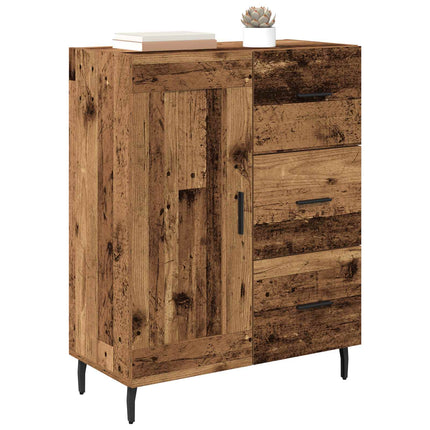 Sideboard med låda Gammalt trä 69,5 x 34 x 90 cm