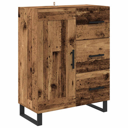 Sideboard med låda Gammalt trä 69,5 x 34 x 90 cm