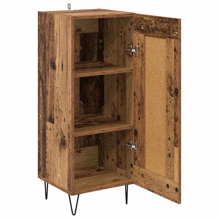 Sideboard Gammalt trä 34,5 x 34 x 90 cm