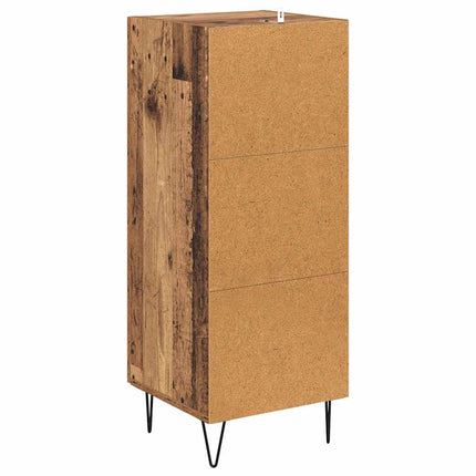 Sideboard Gammalt trä 34,5 x 34 x 90 cm