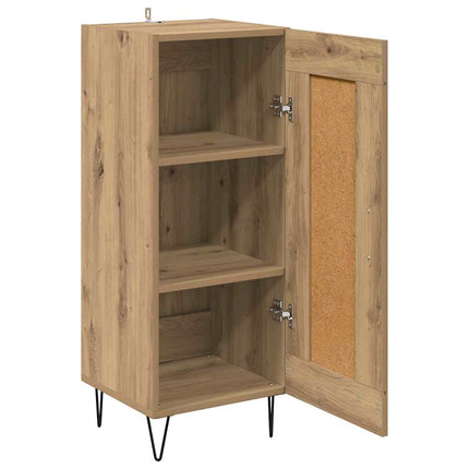 Sideboard Artisan Ek 34,5 x 34 x 90 cm Konstruerat trä och järn