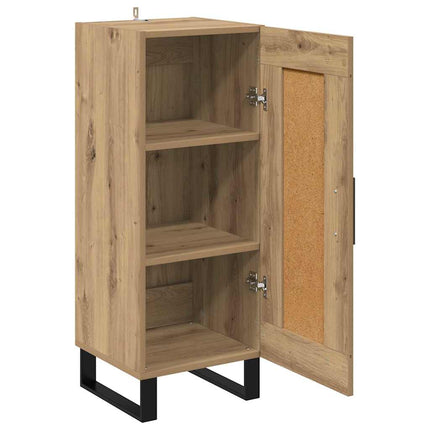 Sideboard Artisan Ek 34,5 x 34 x 90 cm Konstruerat trä och järn