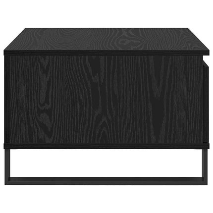 Kaffeebord med låda Svart Ek 55 x 55 x 36,5 cm Konstruerat trä